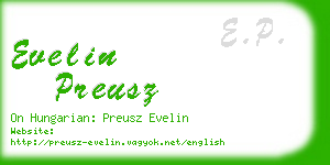 evelin preusz business card